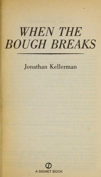 When the Bough Breaks front cover by Jonathan Kellerman, ISBN: 0451168623