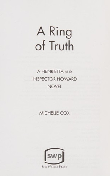 A Ring of Truth 2 Henrietta and Inspector Howard front cover by Michelle Cox, ISBN: 1631521969