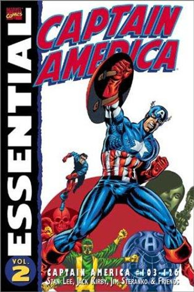 Essential Captain America, Vol. 2 (Marvel Essentials) front cover by Stan Lee, ISBN: 0785108270