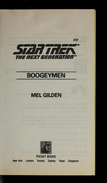 Boogeymen 17 Star Trek: The Next Generation front cover by Mel Gilden, ISBN: 0671709704