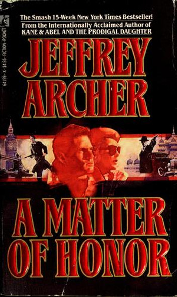 A Matter of Honor front cover by Jeffrey Archer, ISBN: 067164159X