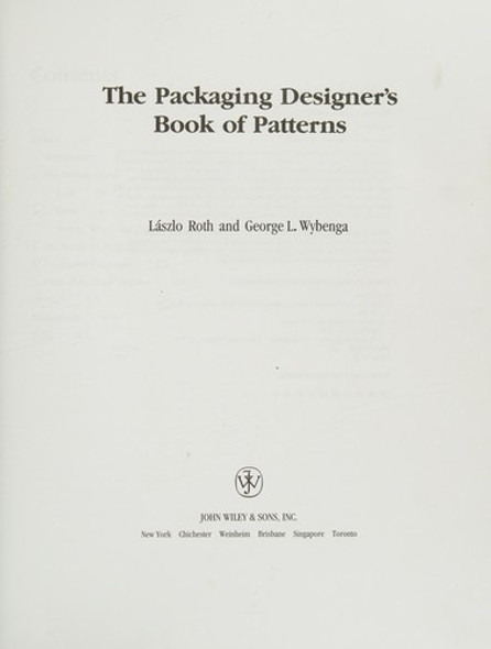 The Packaging Designer's Book of Patterns front cover by Laszlo Roth,George L Wybenga, ISBN: 0471284114