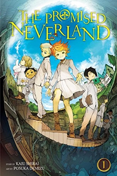 The Promised Neverland, Vol. 1 (1) front cover by Kaiu Shirai, ISBN: 1421597128