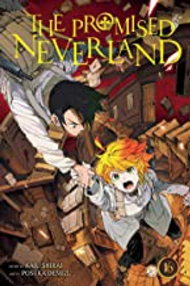 The Promised Neverland, Vol. 16 (16) front cover by Kaiu Shirai, ISBN: 1974717011