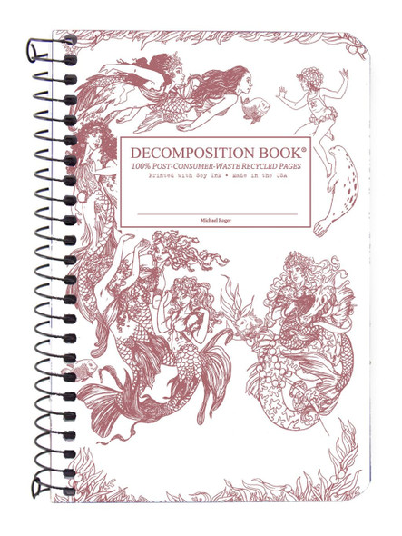 Mermaids Pocket Coilbound Decomposition Notebook front cover, ISBN: 1401520529