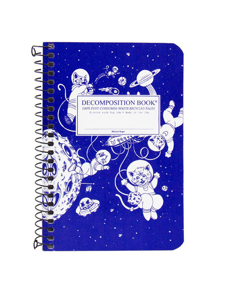 Kittens in Space Pocket Coilbound Decomposition Notebook front cover, ISBN: 1401520405