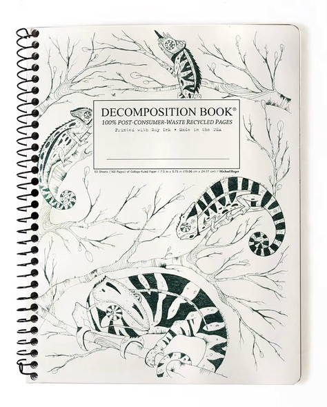 Chameleons Coilbound Decomposition Notebook front cover, ISBN: 1412416639
