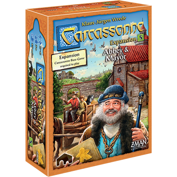 Abbey & Mayor Expansion 5 Carcassonne New Edition front cover