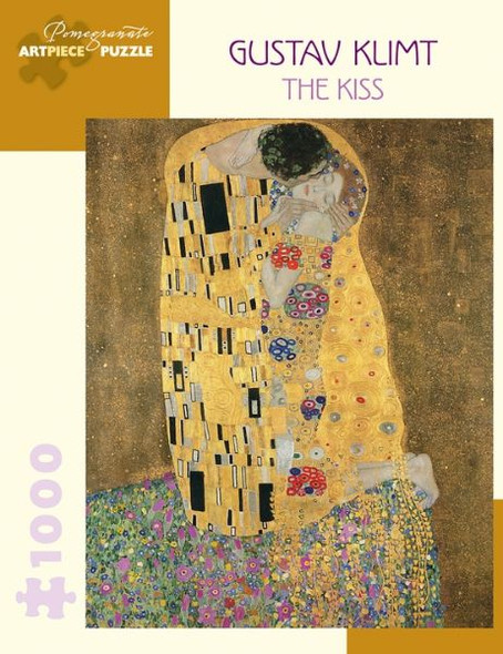 The Kiss 1000 Piece Puzzle front cover by Gustav Klimt, ISBN: 0764985140