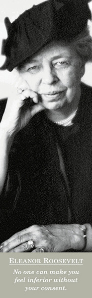 Eleanor Roosevelt Bookmark front cover by Clara Sipprell, ISBN: 0764912992