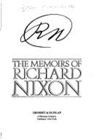 The Memoirs of Richard Nixon front cover by Richard Milhous Nixon, ISBN: 0448143747