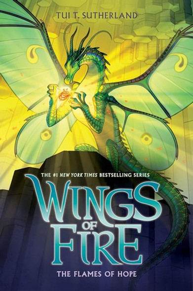 The Flames of Hope 15 Wings of Fire front cover by Tui T. Sutherland, ISBN: 1338214578