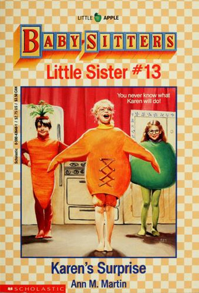Karen's Surprise 13 Baby-Sitters Little Sister front cover by Ann M. Martin, ISBN: 0590436481