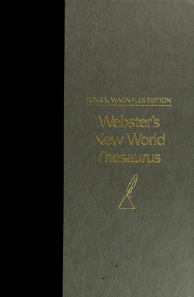 Webster's New World Thesaurus front cover by Charlton Laird, William Lutz, ISBN: 0671604376