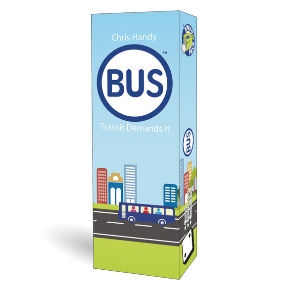 Bus: Micro Card Game front cover by Chris Handy