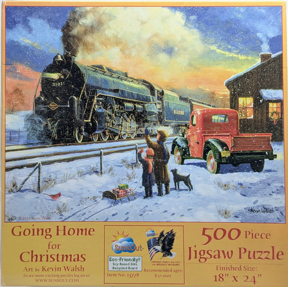 Going Home for Christmas 500 Piece Puzzle front cover