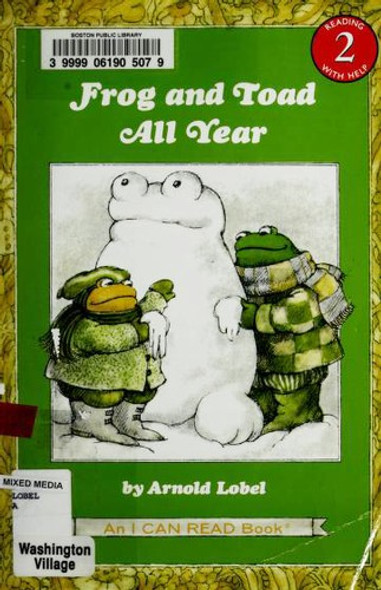 Frog and Toad All Year (I Can Read Book 2) front cover by Arnold Lobel, ISBN: 0064440591