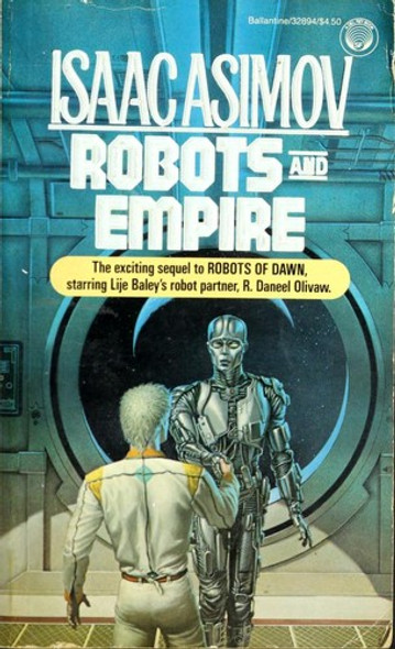 Robots and Empire 4 Robots front cover by Isaac Asimov, ISBN: 0345328949