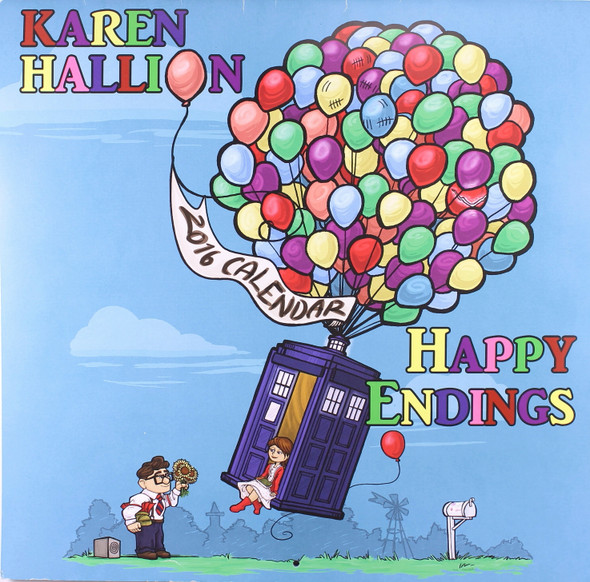 Happy Endings 2016 Wall Calendar front cover by Karen Hallion