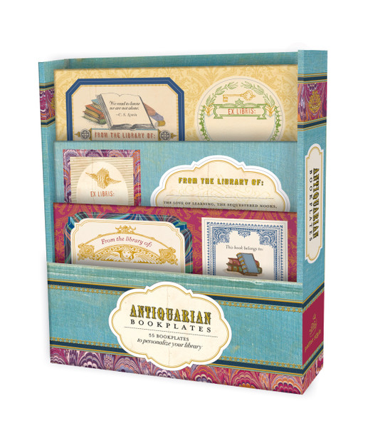 Antiquarian Bookplates: 55 Bookplates to Personalize Your Library front cover by Potter Gift, ISBN: 0307465381