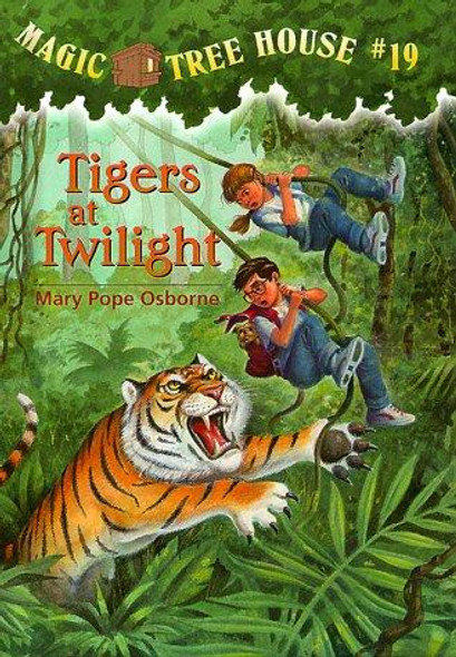 Tigers at Twilight 19 Magic Tree House front cover by Mary Pope Osborne, ISBN: 0679890653