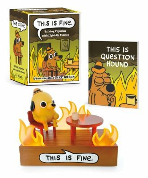 This Is Fine Talking Figurine: With Light and Sound! (RP Minis) front cover by KC Green, ISBN: 0762484845
