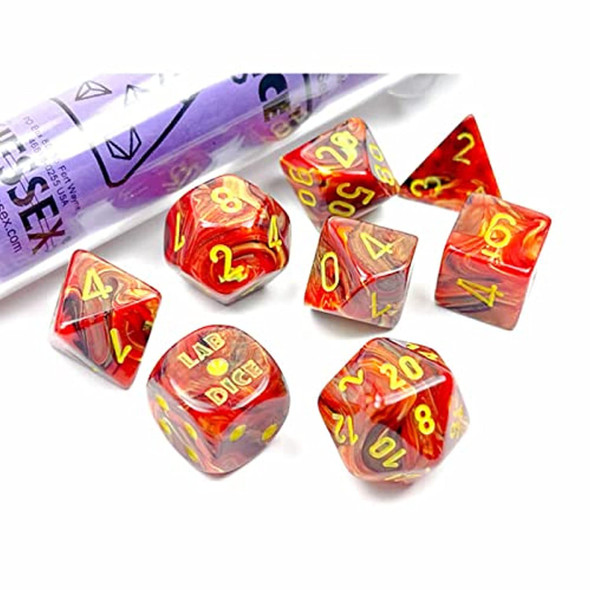 Vortex Underworld/Yellow  7+1 Dice Set (Limited Edition Lab) front cover