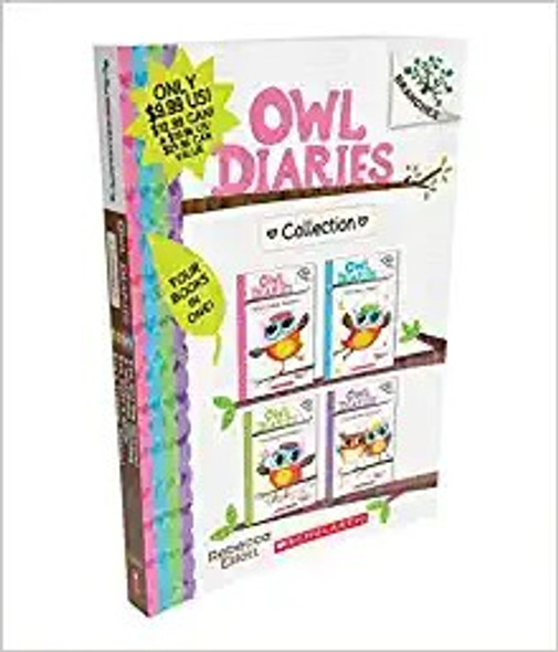 Owl Diaries Collection: Volumes 1 - 4 front cover, ISBN: 1338305875
