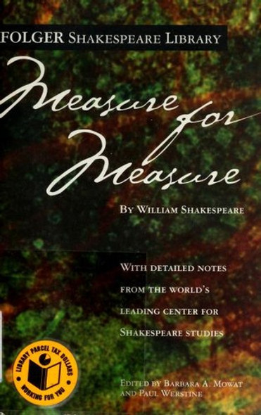 Measure for Measure (Folger Shakespeare Library) front cover by William Shakespeare, Paul Werstine, ISBN: 0743484908