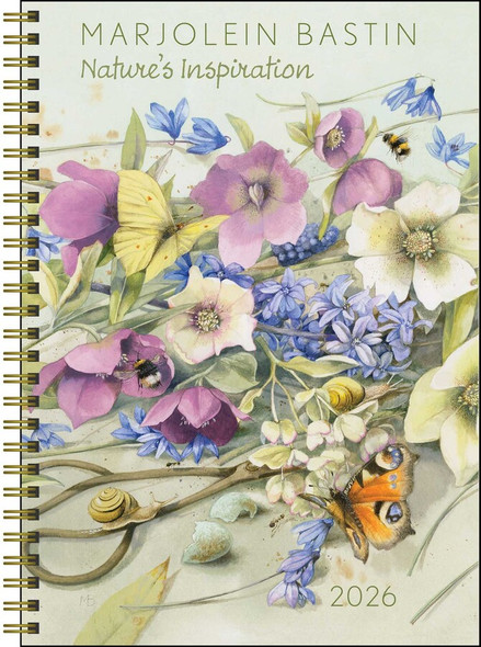 Marjolein Bastin Nature's Inspiration 2026 Engagement Calendar front cover by Marjolein Bastin, ISBN: 1524896578