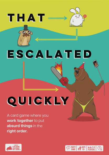 Exploding Kittens That Escalated Quickly Grab & Game front cover