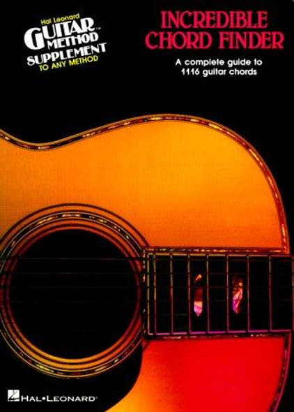 Incredible Chord Finder - 9 Inch. X 12 Inch. Edition: Hal Leonard Guitar Method Supplement (Revised) front cover by Hal Leonard, ISBN: 0881885940
