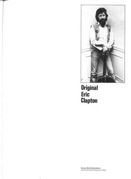 Original Eric Clapton: An Annotated Guide to the Guitar Technique of Eric Clapton front cover by Tom Wolk, ISBN: 0825624487