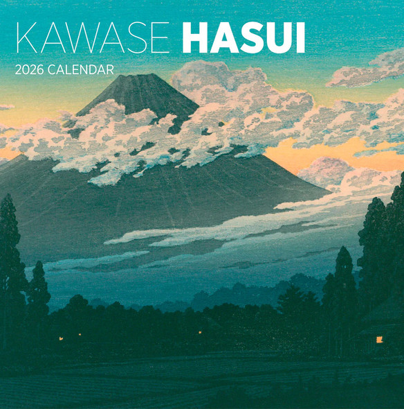 Kawase Hasui 2026 Wall Calendar front cover by Kawase Hasui,Pomegranate, ISBN: 1087511119