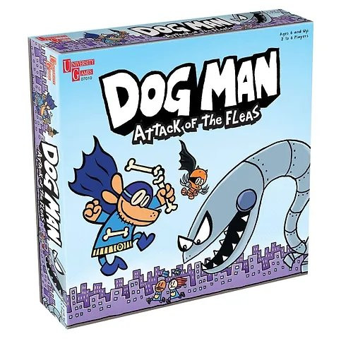 Dog Man Attack of The FLEAS Board Game front cover