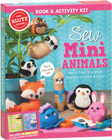 Sew Mini Animals Toy front cover by Klutz, ISBN: 1338106449