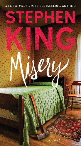 Misery front cover by Stephen King, ISBN: 1501156748