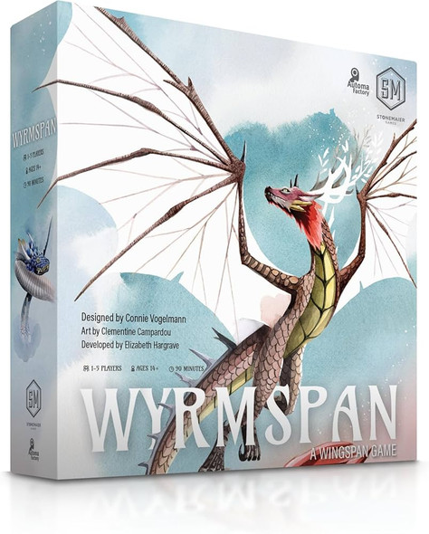 Wyrmspan: Build a Cavernous Sanctuary for Beautiful Dragons Game front cover