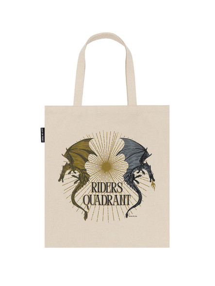 Fourth Wing: Riders Quadrant Tote Bag front cover by Out of Print