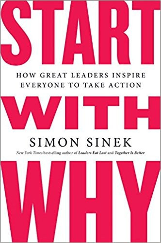 Start with Why: How Great Leaders Inspire Everyone to Take Action front cover by Simon Sinek, ISBN: 1591846447