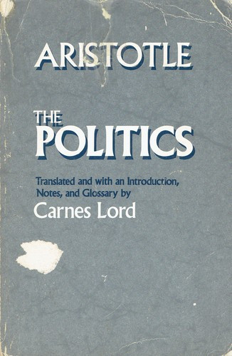 Politics front cover by Aristotle, ISBN: 0226026698