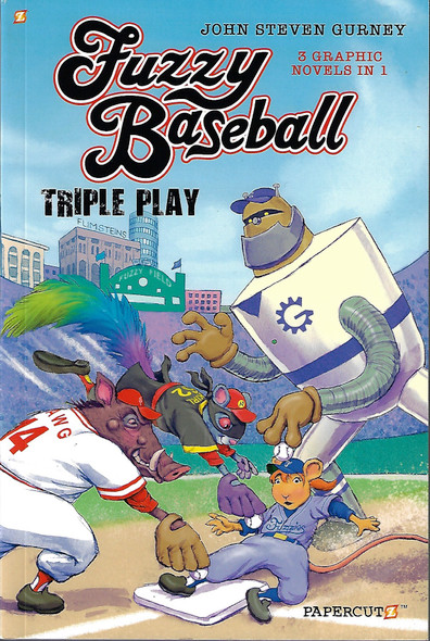 Fuzzy Baseball 3-in-1: Triple Play front cover by John Steven Gurney, ISBN: 1545809054