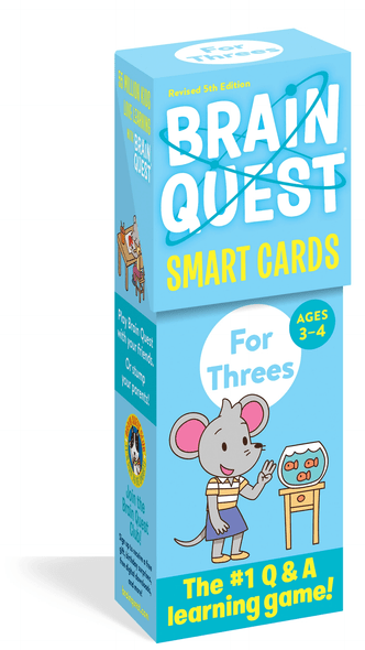 Brain Quest For Threes Smart Cards Revised 5th Edition (Brain Quest Decks) front cover by Workman Publishing, ISBN: 1523517239