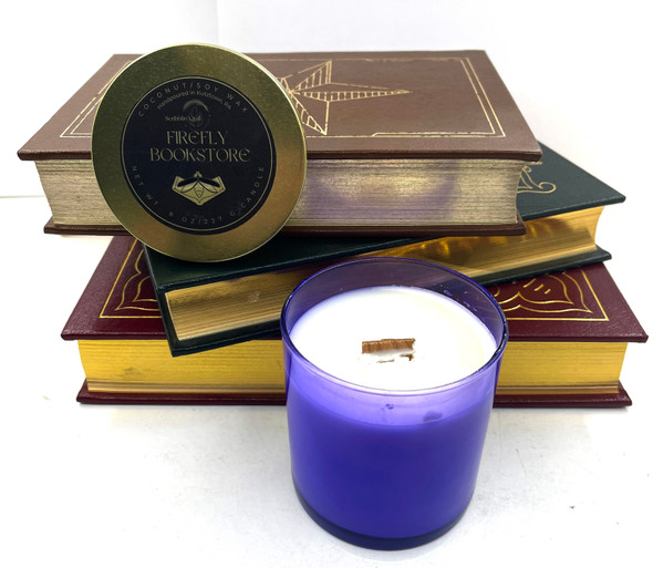 Firefly Bookstore 8 oz. Coconut Soy Candle front cover