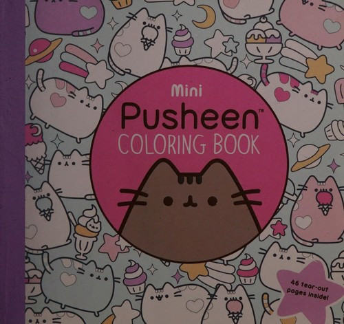Mini Pusheen Coloring Book front cover by Claire Belton, ISBN: 1501180975