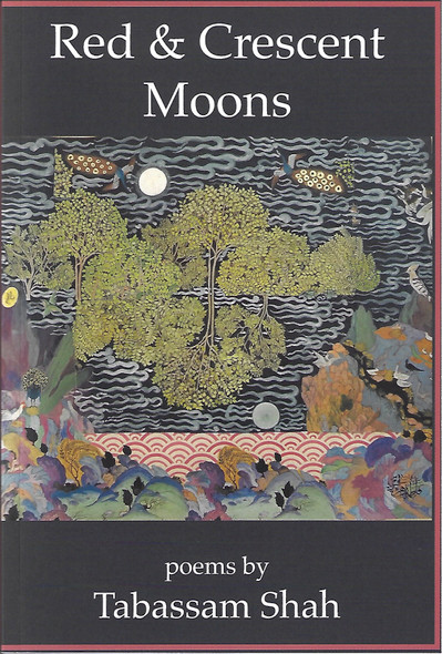 Red and Crescent Moons front cover by Tabassam Shah