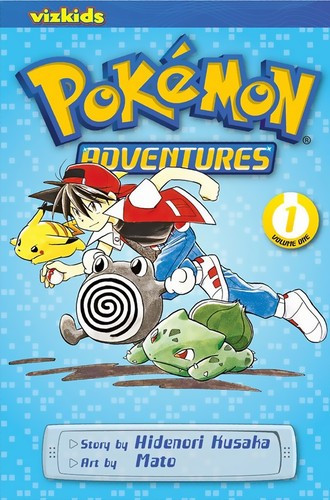 Pokemon Adventures 1 front cover by Hidenori Kusaka, ISBN: 1421530546