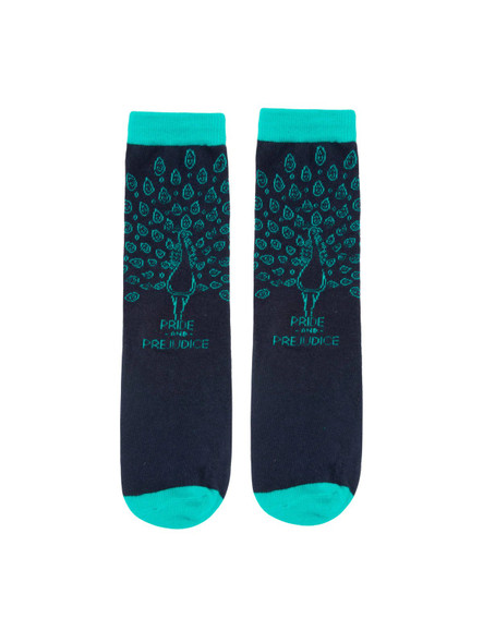 Pride and Prejudice socks unisex small front cover by Out of Print, ISBN: 0593275462