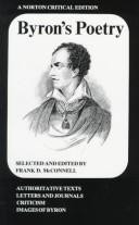 Byron's Poetry (Norton Critical Edition) front cover by George Gordon Byron, ISBN: 039309152X