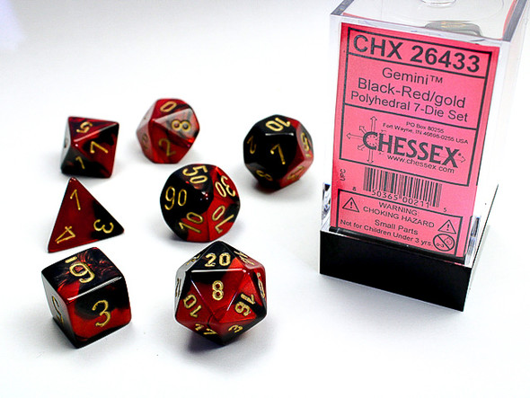 Gemini Black-Red/Gold 7-Die Set front cover